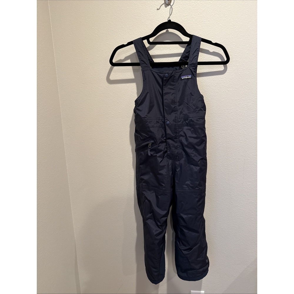 Patagonia Snow Bib 5T Navy Insulated Pant Ski Snow Pants Warm H2no